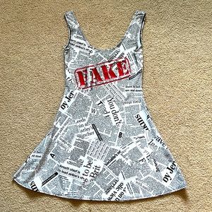 Yandy Fake News Dress / Halloween Costume